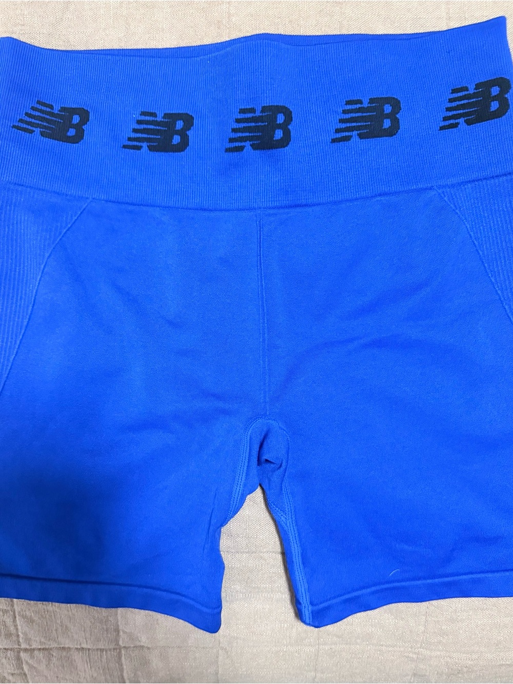 New Balance Women's Bright Blue Seamless Active Bike Shorts